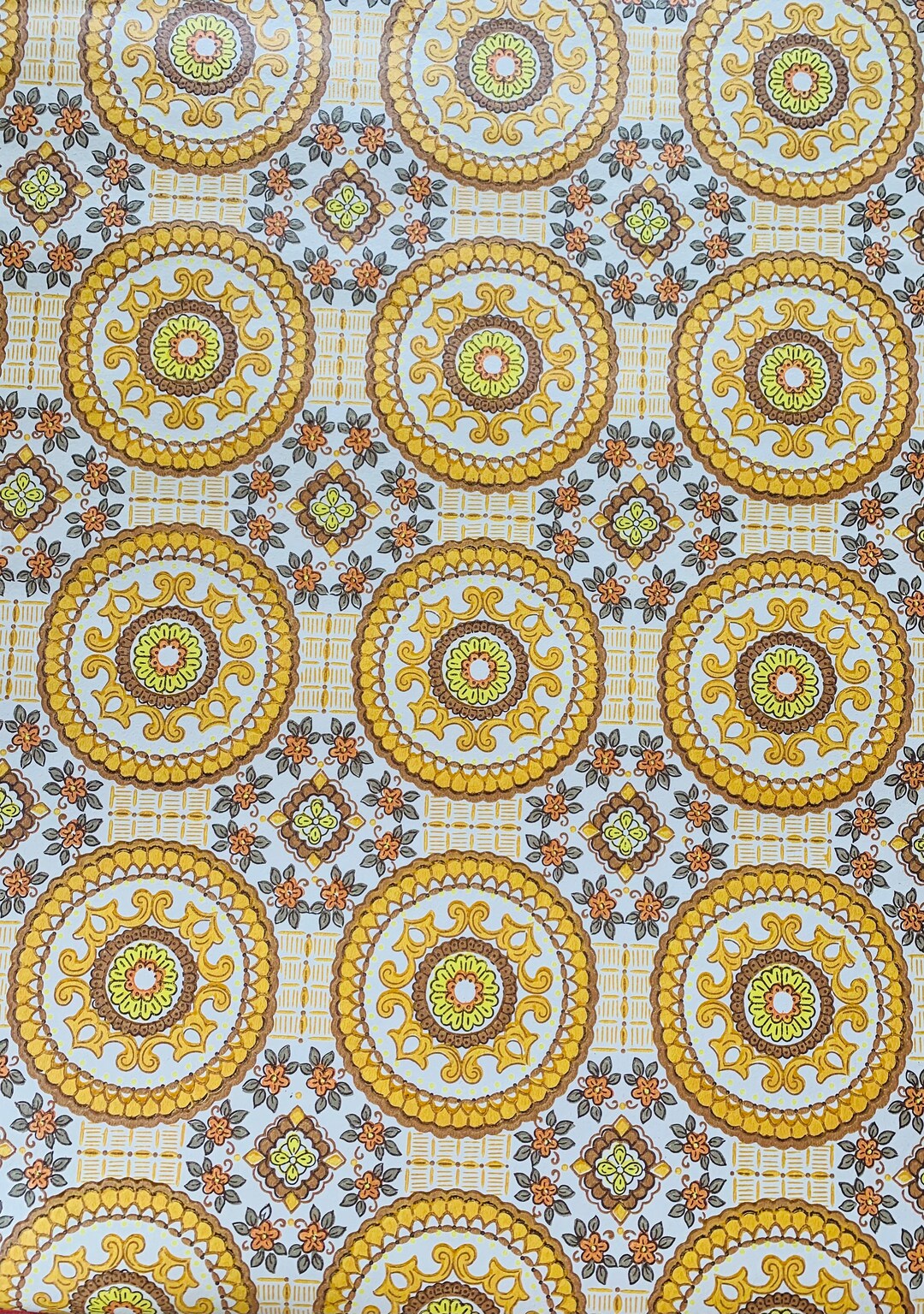 Stunning Vintage 1970s Wallpaper Sold by the Yard Etsy