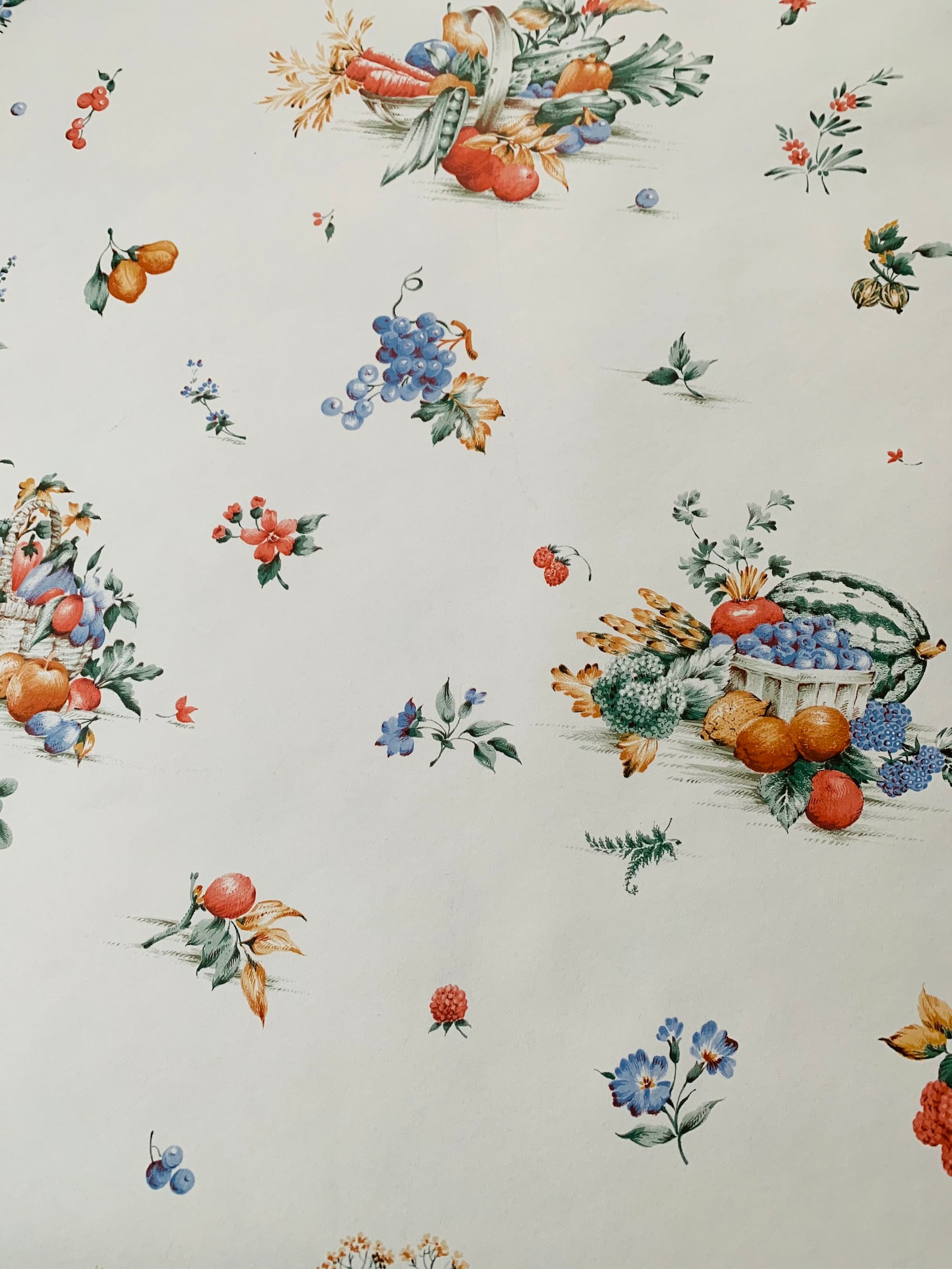 Stunning vintage 1950s kitchen wipeable wallpaper sold by