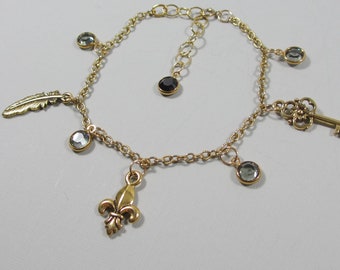 Golden Charm Bracelet - Price Reduced