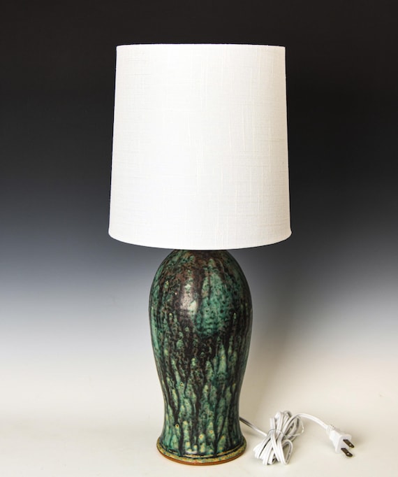 Ceramic Lamp, Stoneware Light #14 - Shade NOT Included