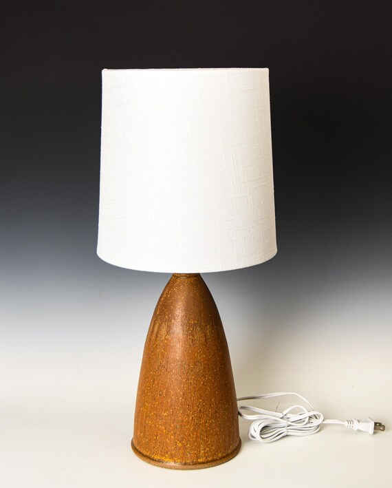 Ceramic Lamp, Stoneware Light #18 - Shade NOT Included