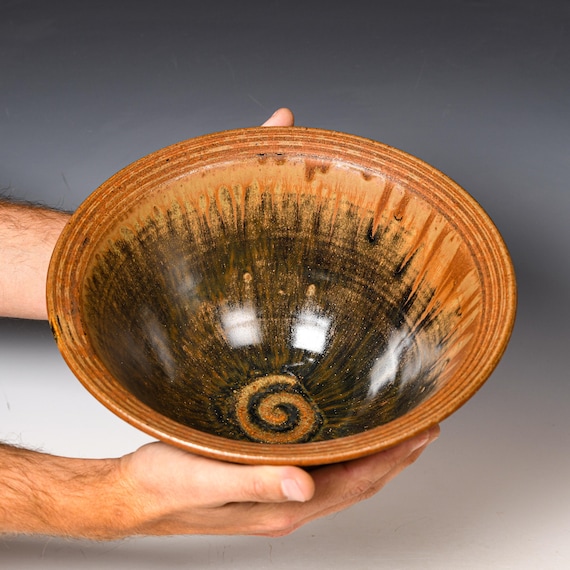 Ceramic Serving | Decorative Bowl | Yellow Ash Glaze #7