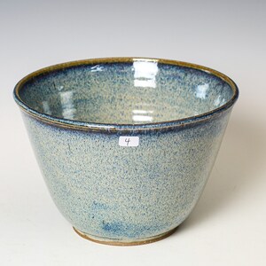 Ceramic Bowl in Blue & White Glaze, Stoneware Cozy Ramen Soup Cereal Serving Bowl 4