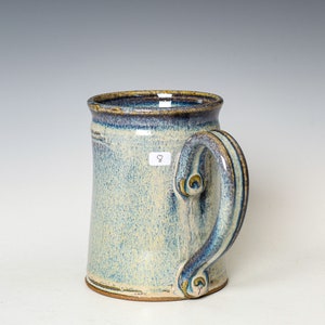 Ceramic Mug in Blue Glaze, Stoneware Pottery Coffee / Tea Cup 8