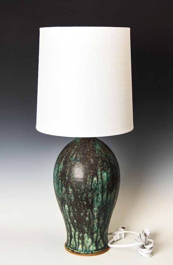 Ceramic Lamp, Stoneware Light #17 - Shade NOT Included