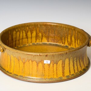 Casserole Dish in Yellow Ash Glaze, Large Stoneware Crock, Ceramic Lasagna Pan Pottery Bakeware image 5