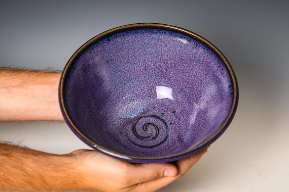 Ceramic Serving / Decorative Bowl / Purple Glaze #86