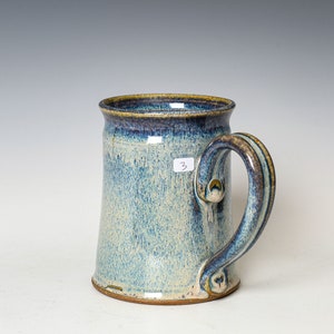Ceramic Mug in Blue Glaze, Stoneware Pottery Coffee / Tea Cup 3