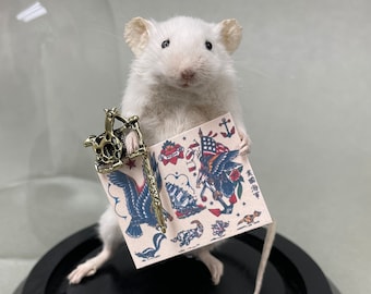 Taxidermy Tattoo Artist Mouse Tattooer Custom Made to Order