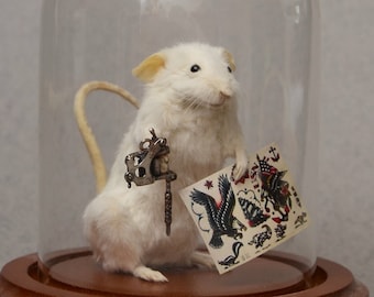 Taxidermy Tattoo Artist Mouse Tattooer Custom Made to Order