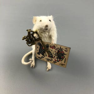 Taxidermy Tattoo Artist Mouse Tattooer Custom Made to Order image 4
