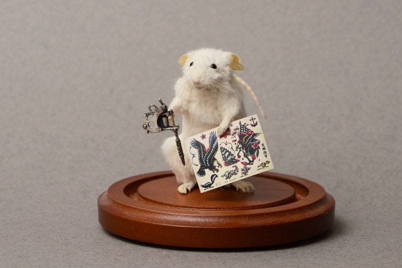 Taxidermy Tattoo Artist Mouse Tattooer Custom Made to Order image 2