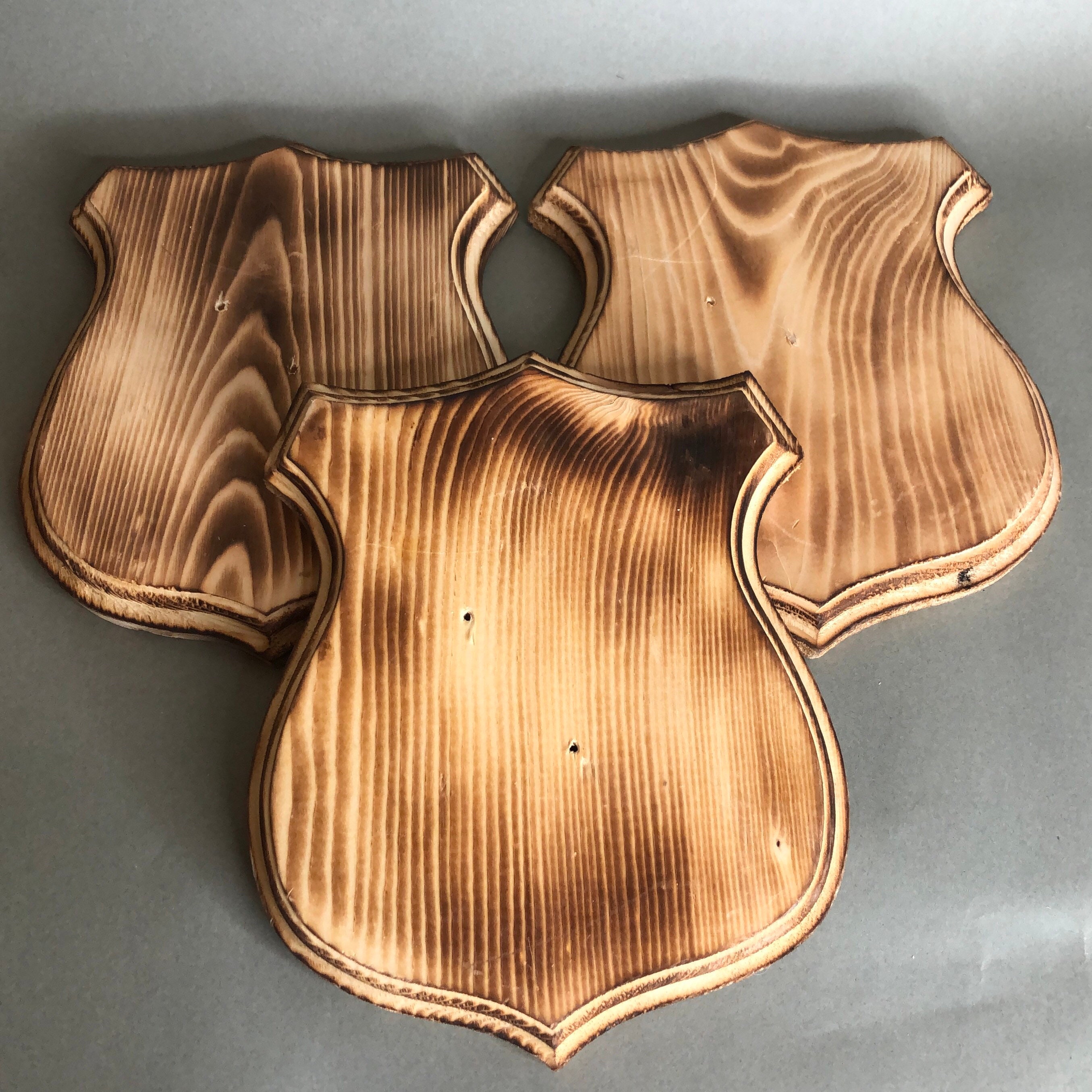 Set of 3 Wood Wall Plaques Etsy