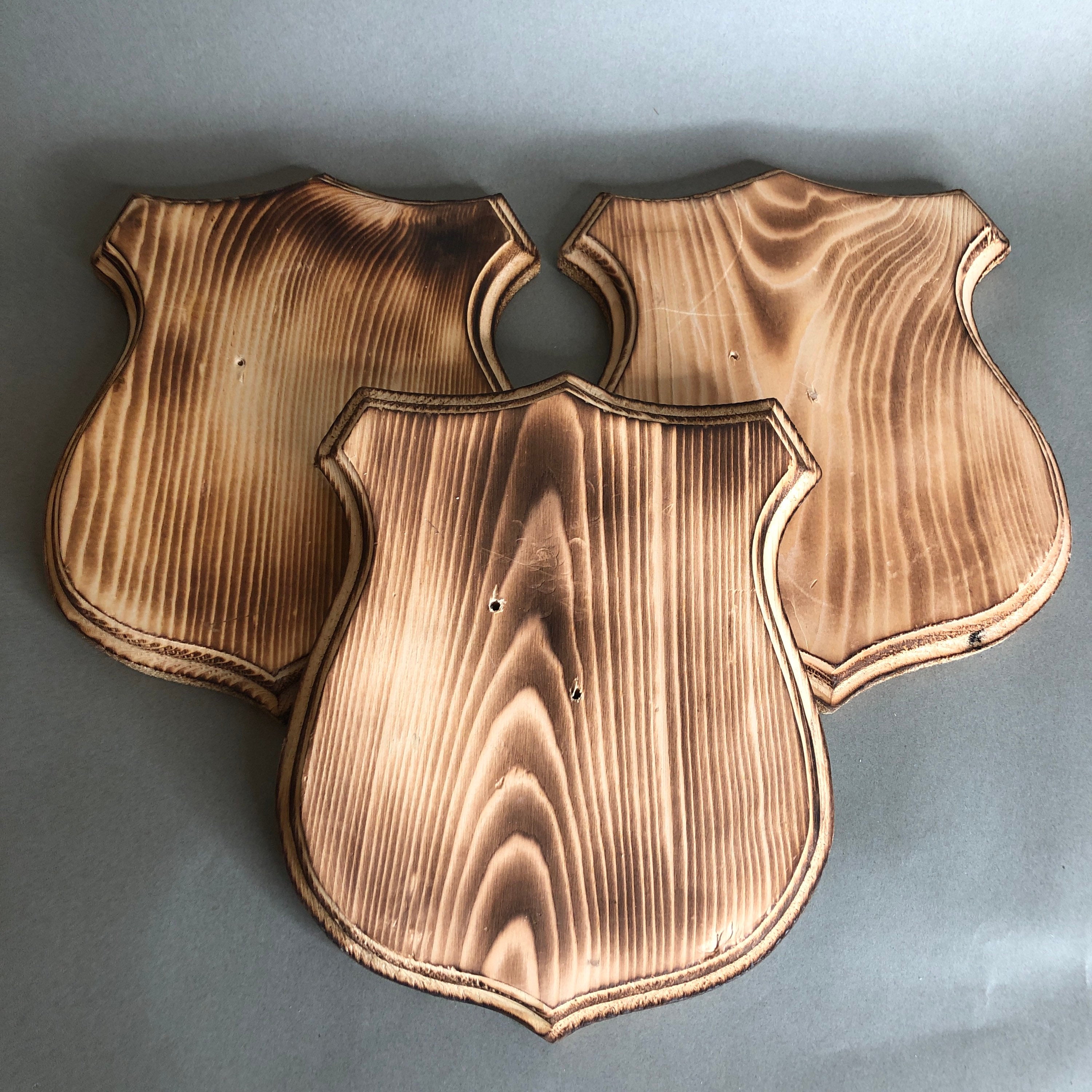 Set of 3 Wood Wall Plaques Etsy