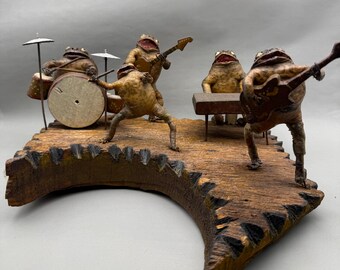Real Taxidermy Frog Band