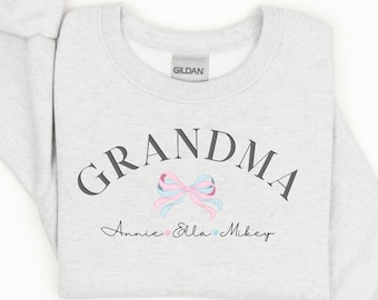 Personalized Grandma Sweatshirt, Grandkids Names, Mother's Day Gift