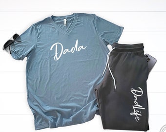 Dada Shirt & Joggers Set: New Dad Loungewear Gift
