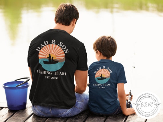 Dad and Son Matching Fishing Shirts, Fathers Day Shirt, Fishing Buddy, Custom  Fishing Shirt, New Dad Shirt, Dad Birthday Gift 