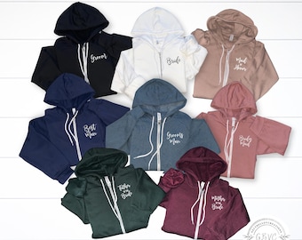 Bridal Party Zip Up Hoodie: Custom Bridesmaid Gift