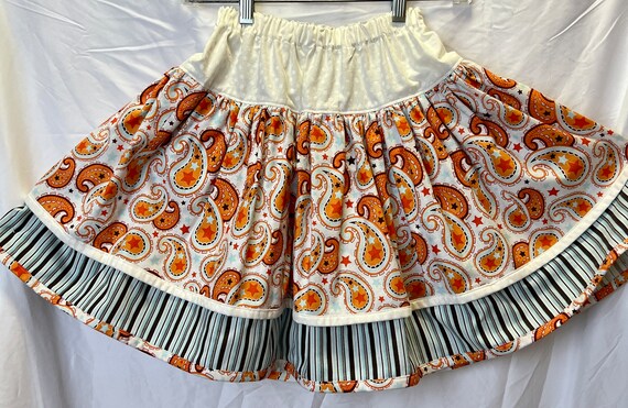 Orange skirt size shop 8