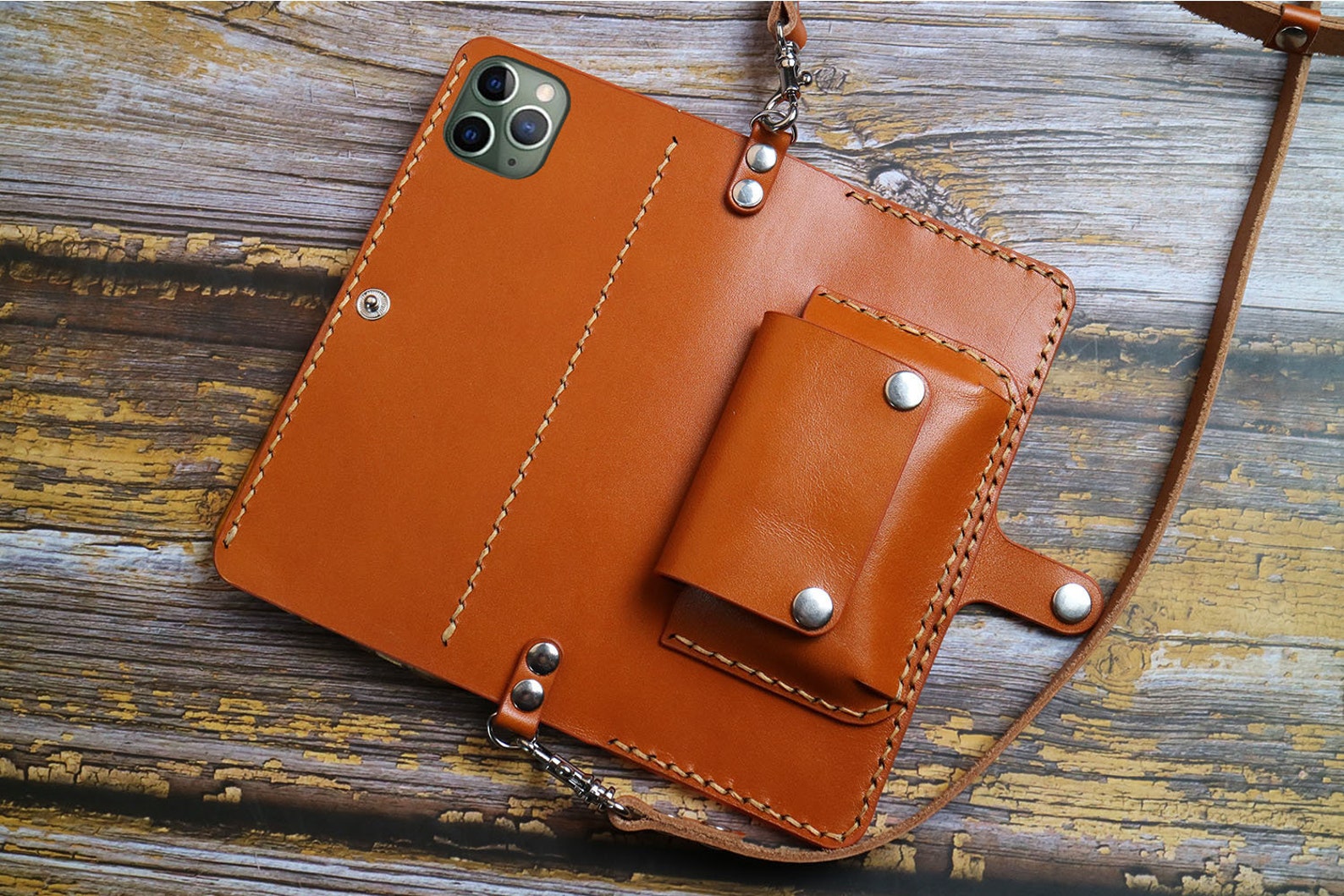 Crossbody Strap Full Leather Iphone 11 5 5s 6 6s 7 8 Plus X Xr Etsy