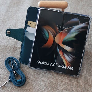 Tracolla personalizzata Google Pixel 9 Pro Fold Custodia in pelle Pixel Fold, custodia protettiva portatile con monogramma per donna e uomo