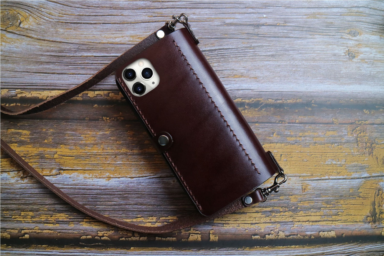 Crossbody Strap Leather Iphone 13 / 13 Mini Case 13 Pro Max Etsy