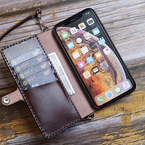 Crossbody Strap Real Leather iPhone 16 Pro 16e 15 Pro Max 15 Plus 14 Pro Max 14 Plus/13 pro/13 Pro Max/12 Pro Max wallet case leather Case