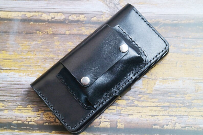 Genuine Leather iPhone 11 11 Pro 11 Pro Max X Xs Max Xr 8 8 Plus Leather Case fit Cards Full Leather