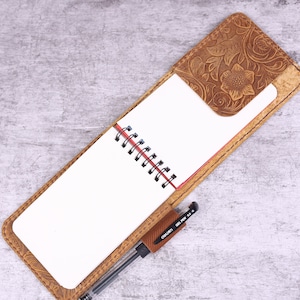 Capa personalizada para caderno espiral superior de 4 "x 6" / 3 "x 5", capa de couro para caderno espiral superior Rite in the Rain 4 "x 6" / 3 "x 5" # RR2