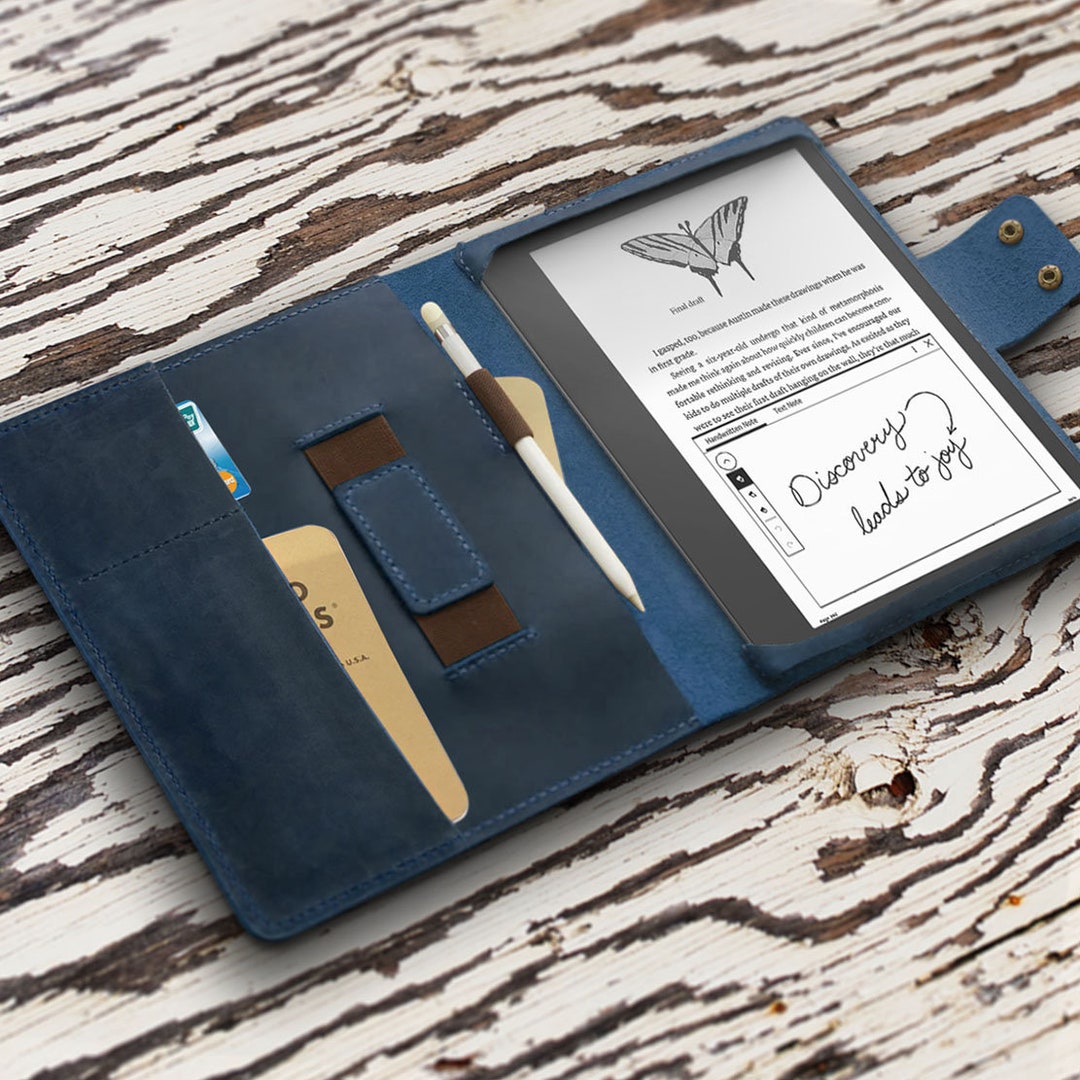 Personalized Leather Kindle Scribe Cover Kindle Scribe Case Etsy