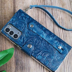 Funda de cuero personalizada para Samsung Galaxy A56, A16, 5G, A06, A55, A15, 5G, A25, A14, carga inalámbrica, piel de grano completo, piel auténtica