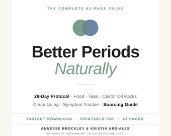 Cycle Syncing Guide PDF, 62 Page Menstrual Health Ebook, Period Wellness Guide, Hormone Nutrition Reference, Instant Download Printable