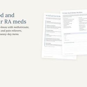 Utskrivbar antiinflammatorisk måltidsplan mot reumatoid artrit, recept och matlista för ledvänlig matlagning i PDF-format bild 6
