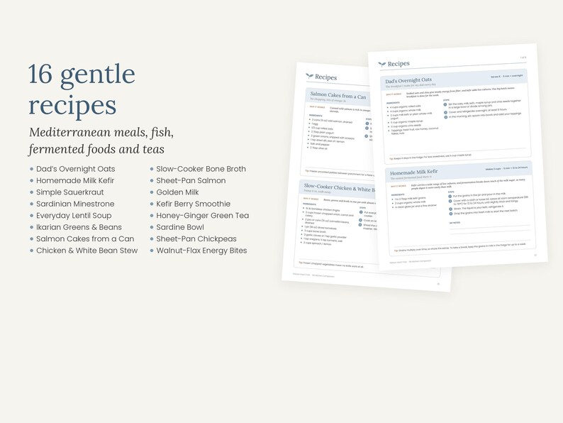 Utskrivbar antiinflammatorisk måltidsplan mot reumatoid artrit, recept och matlista för ledvänlig matlagning i PDF-format bild 4