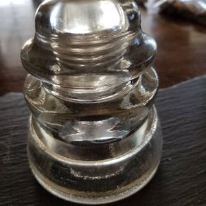 Vintage glass insulator - tan