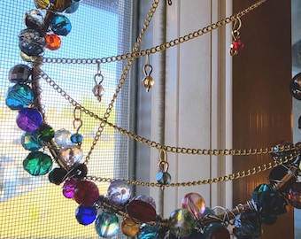 Rainbow sparkle suncatcher