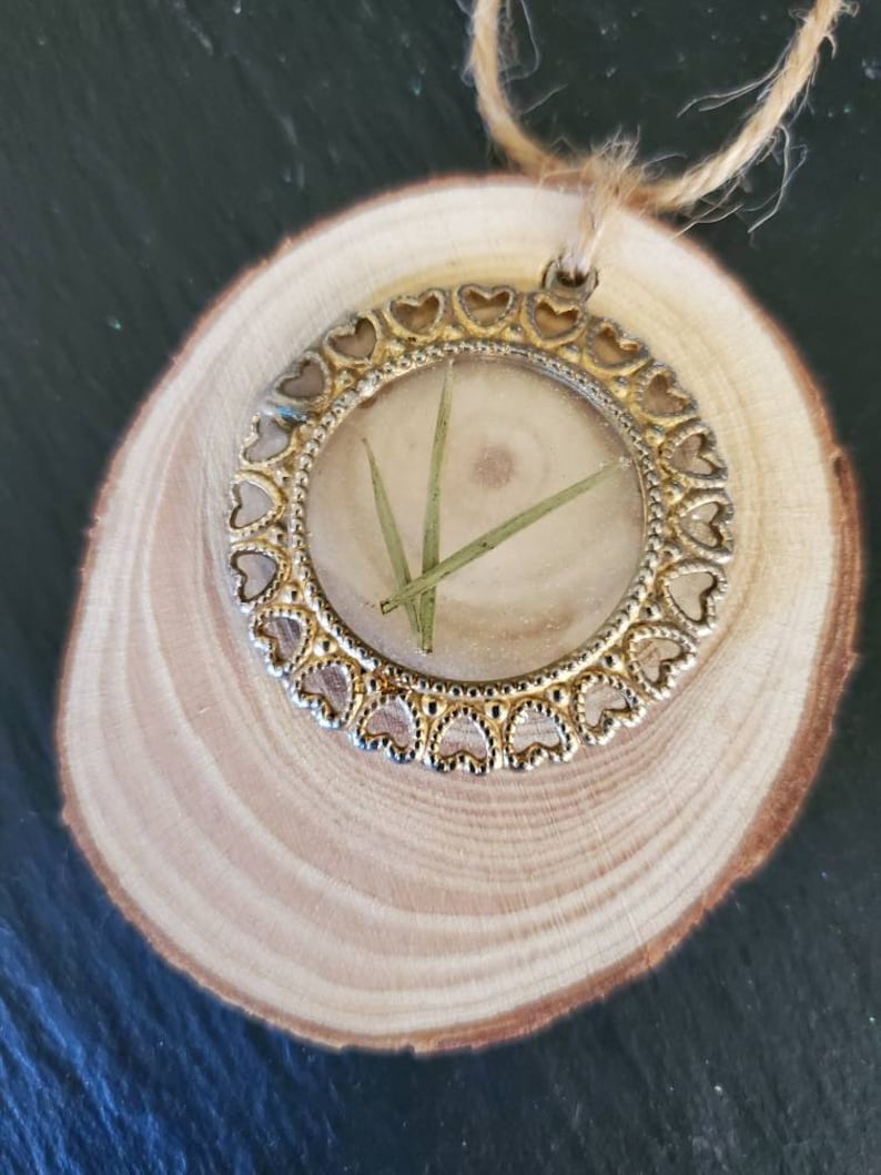 Wooden decorative box with resin and upcycled jewelry great gift idea!