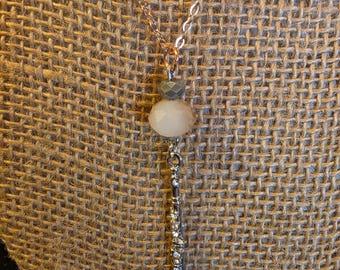 Sparkly flute charm necklace