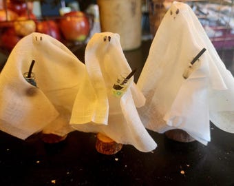 Adopt a Ghost small ghost halloween decor - unique gift - name yourself!