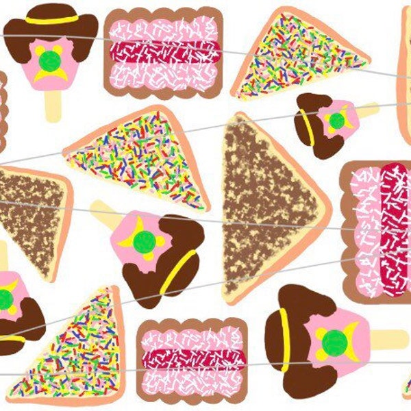 DIGITAL FILE Vegemite Fairy Bread Bubble O’Bill Iced VoVo Nutella Australia Iconic Pattern Image Seamless Fabric Download No Watermark