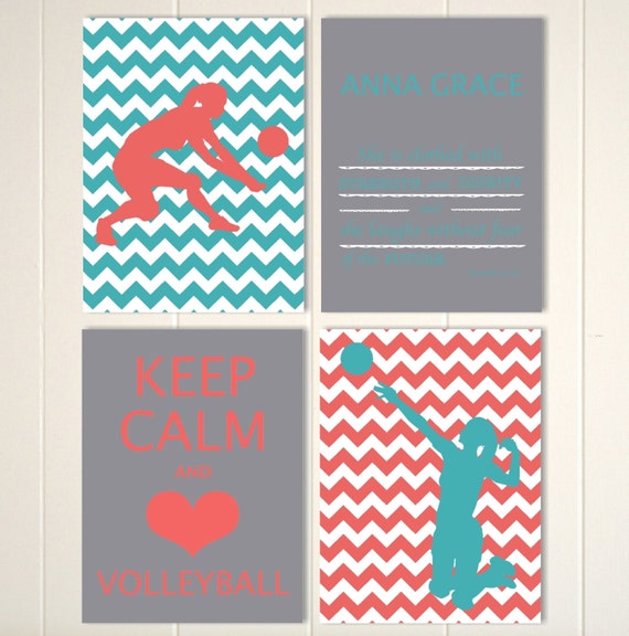 Volleyball Girls Wall Art Volleyball Room Decor Volleyball Etsy