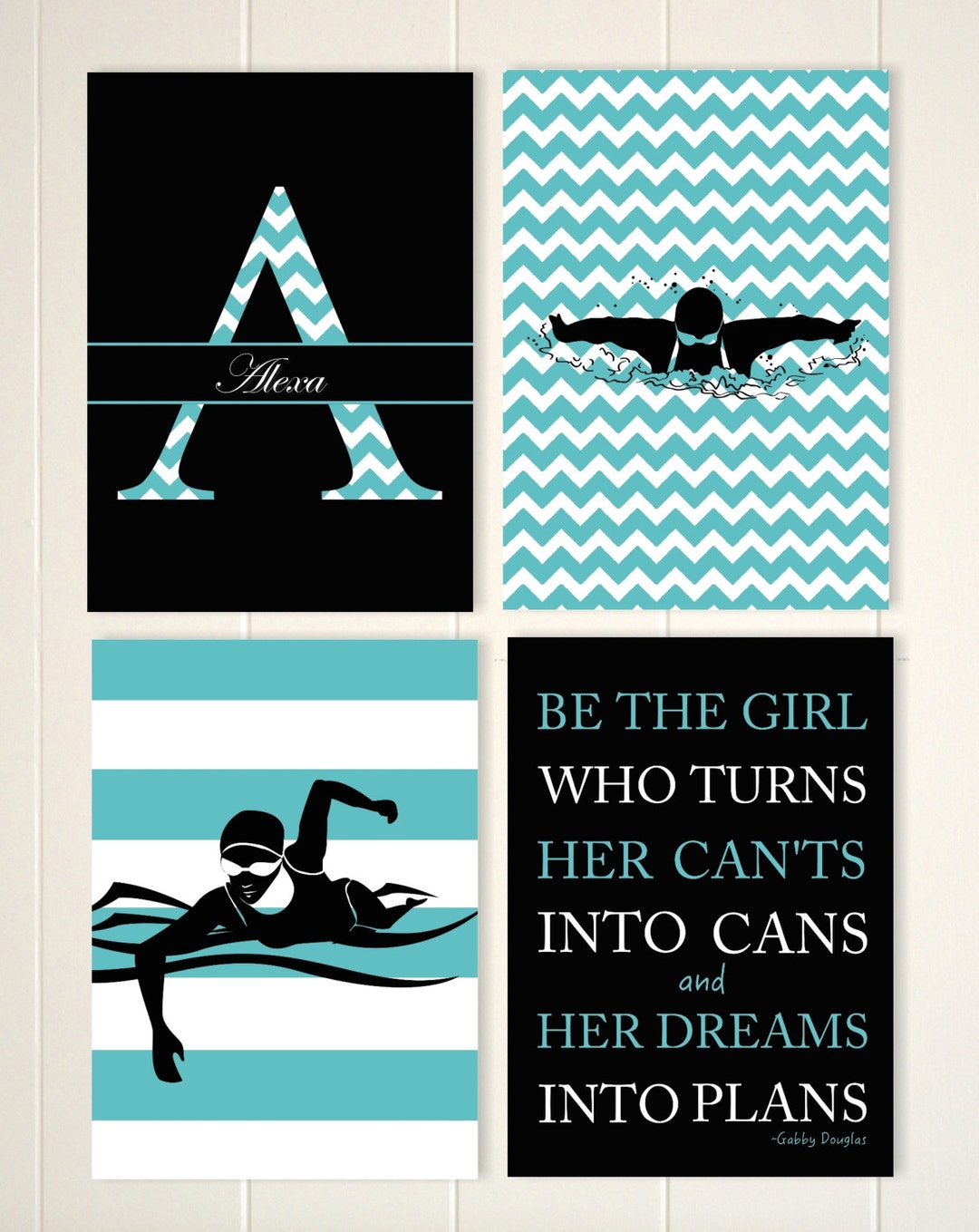 Swimming, Swimmer Girls Wall Art, Teen Girl Wall Art, Girls
