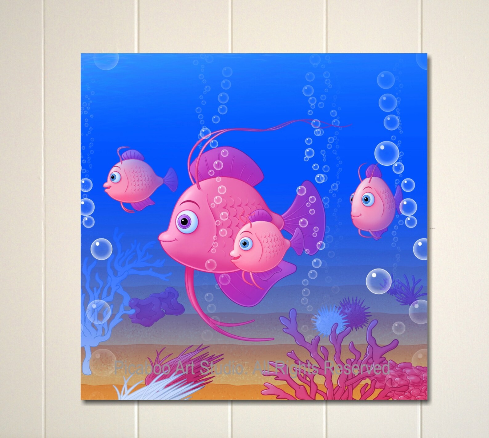 Nursery Art Baby Girl Art Ocean Theme Nursery Decor Baby Etsy