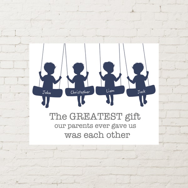 Brothers Wall Art Etsy