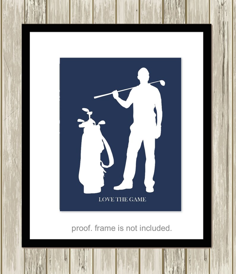 Golf Art Prints Golf Gift Golfer Wall Art Boys Bedroom Art Etsy