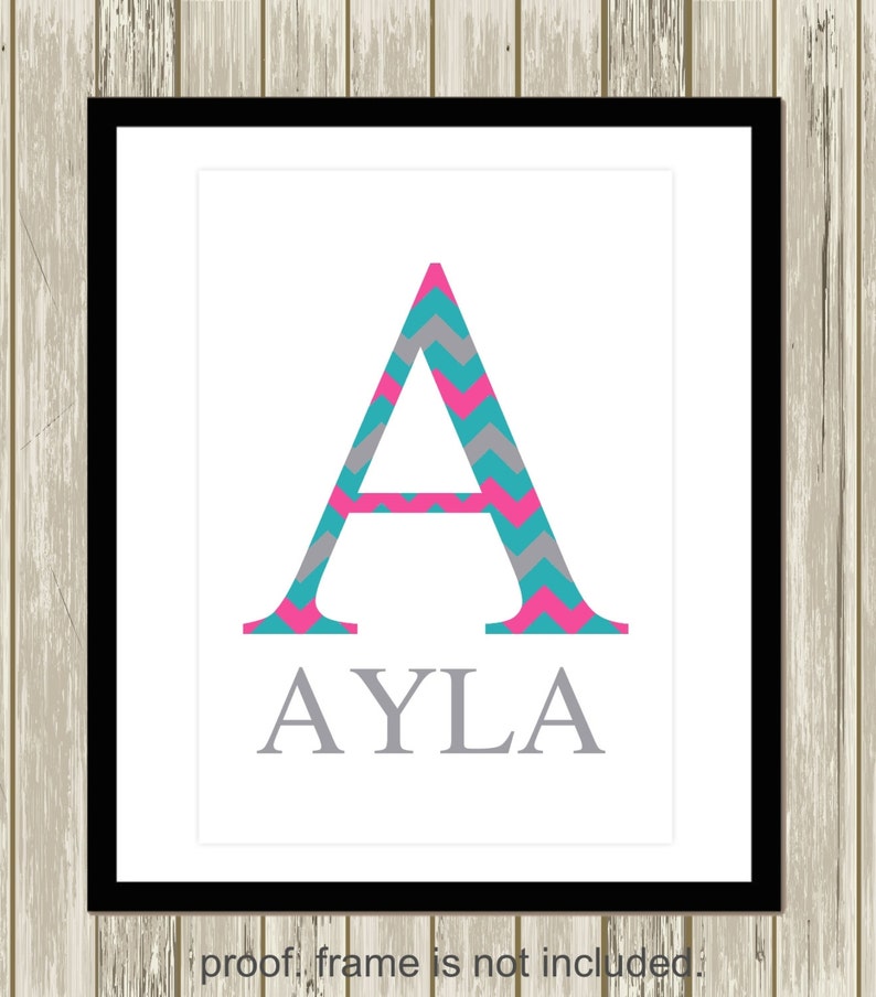 set of 6 monogram cheerleader art gift for girl teen girl wall art choose your colors and sports Gymnastics wall art dance wall art