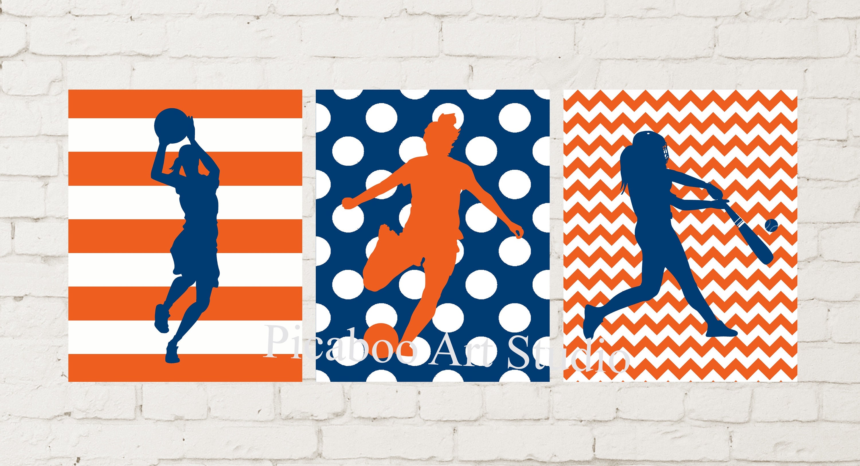 Girls sports theme room decor soccer girl softball Etsy