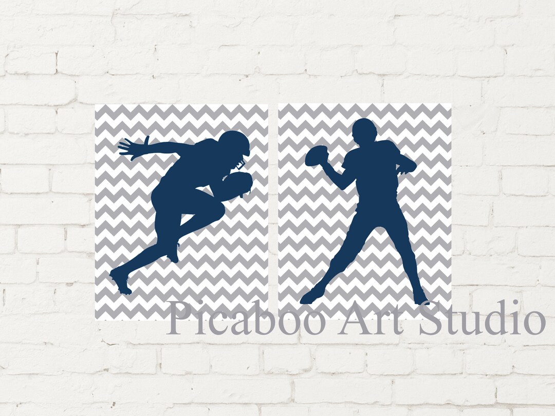 Boy Athlete Gift Idea Athlete Wall Art Boys Room Decor Set Etsy