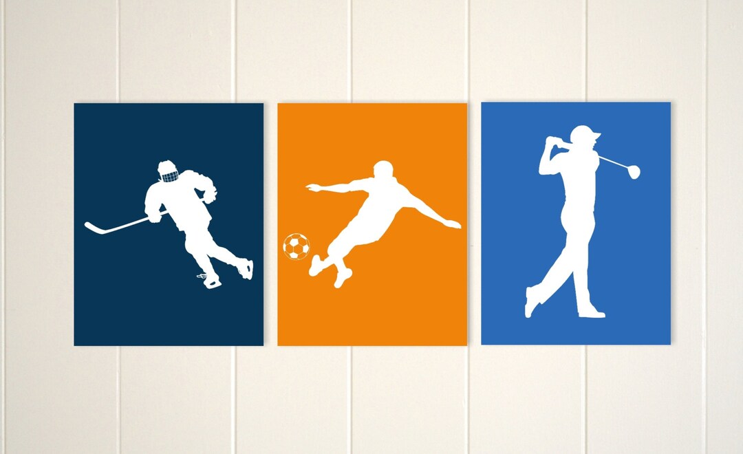 Golf Wall Art, Soccer Art, Ice Hockey Wall Art, Boys Wall Art, Boys